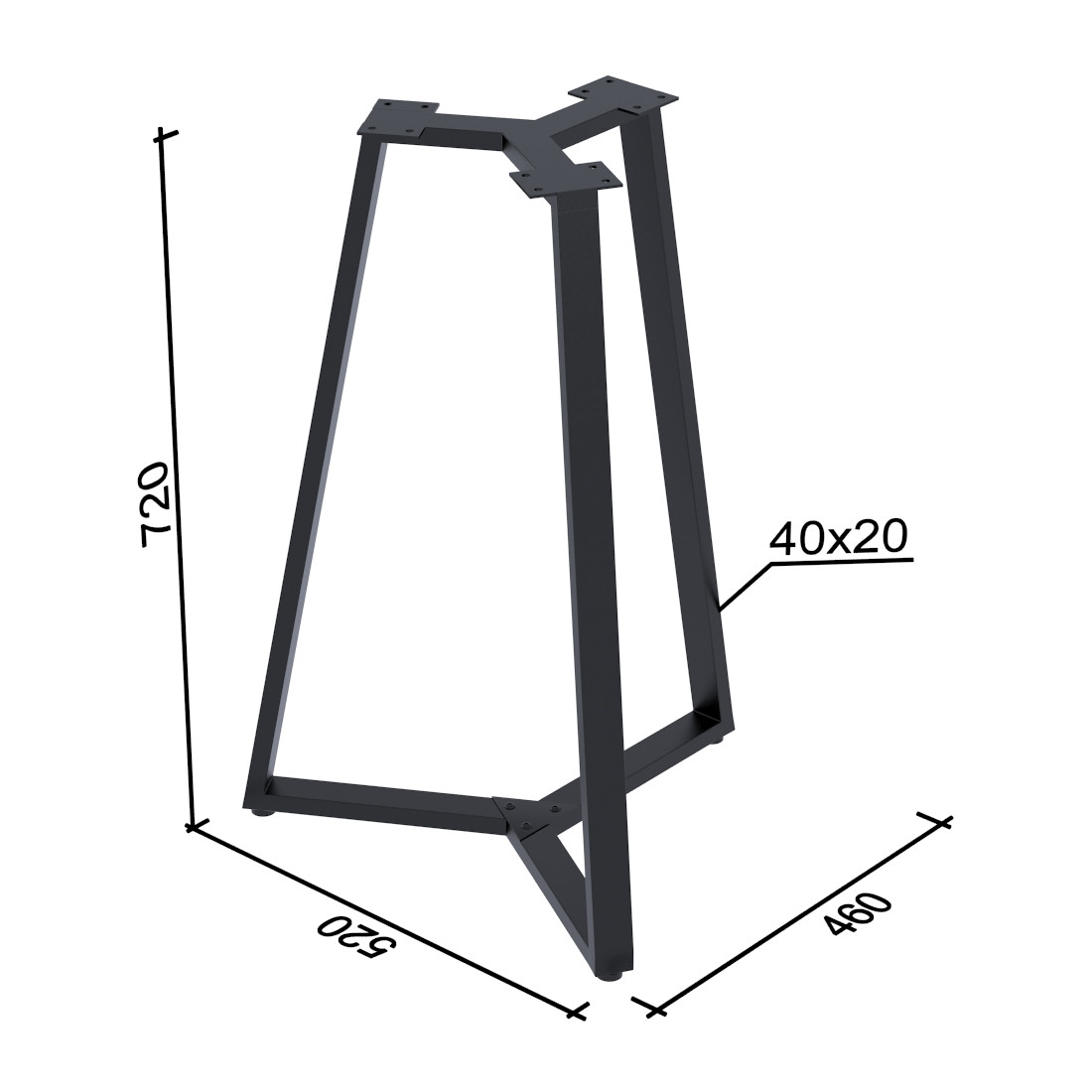 Опора для стола Трикс Loft Design