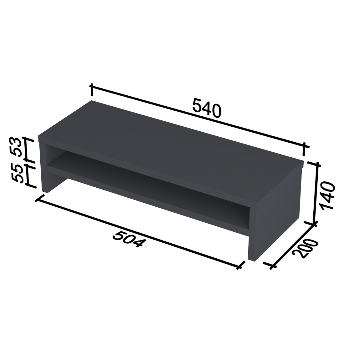 Надставка под монитор NS-7 Loft Design